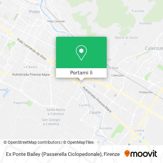 Mappa Ex Ponte Bailey (Passerella Ciclopedonale)