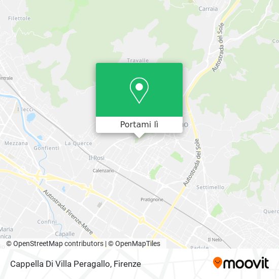 Mappa Cappella Di Villa Peragallo