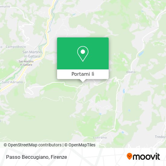 Mappa Passo Beccugiano