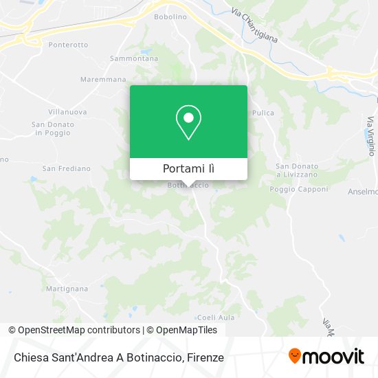 Mappa Chiesa Sant'Andrea A Botinaccio