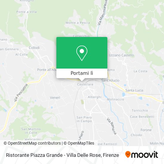 Mappa Ristorante Piazza Grande - Villa Delle Rose