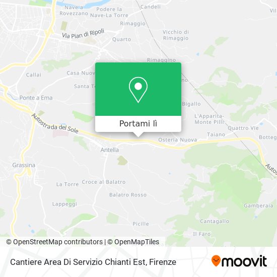 Mappa Cantiere Area Di Servizio Chianti Est