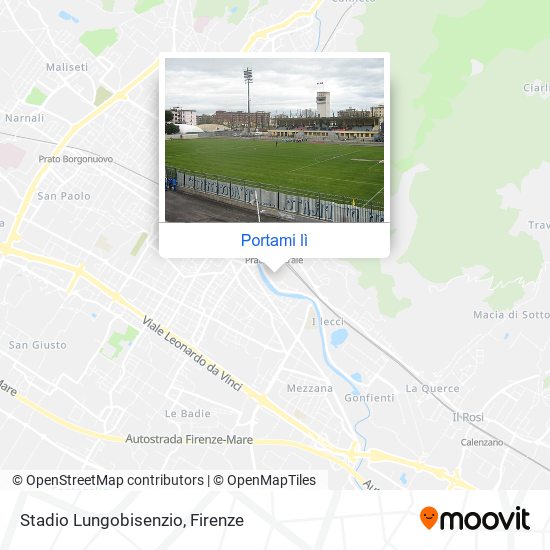 Mappa Stadio Lungobisenzio