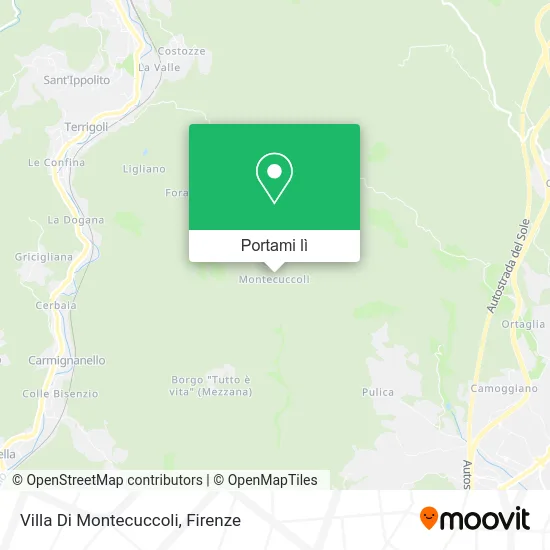 Mappa Villa Di Montecuccoli