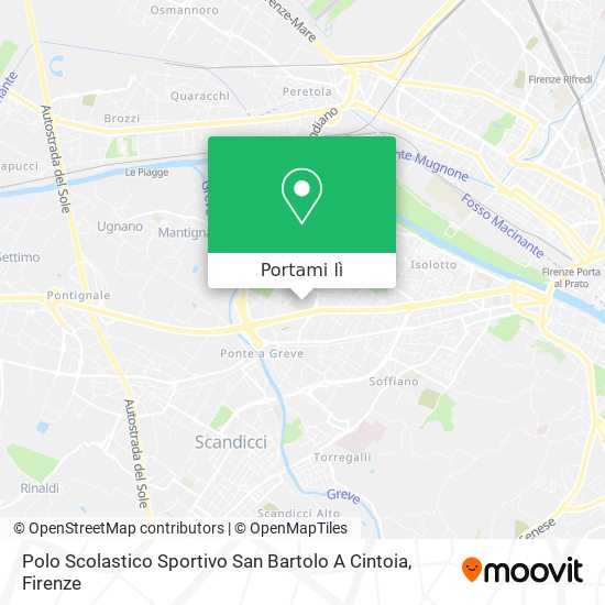 Mappa Polo Scolastico Sportivo San Bartolo A Cintoia