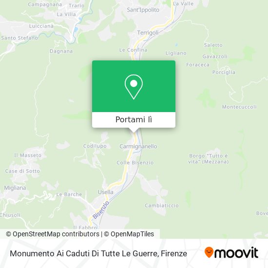 Mappa Monumento Ai Caduti Di Tutte Le Guerre