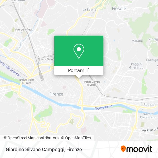 Mappa Giardino Silvano Campeggi