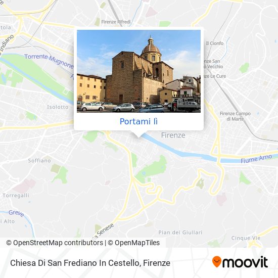 Mappa Chiesa Di San Frediano In Cestello
