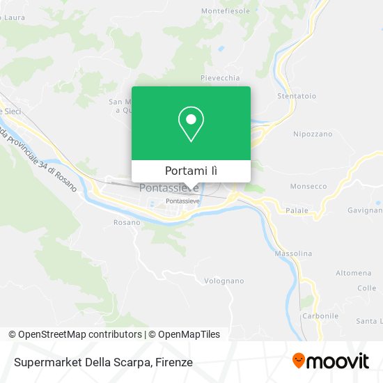 Mappa Supermarket Della Scarpa