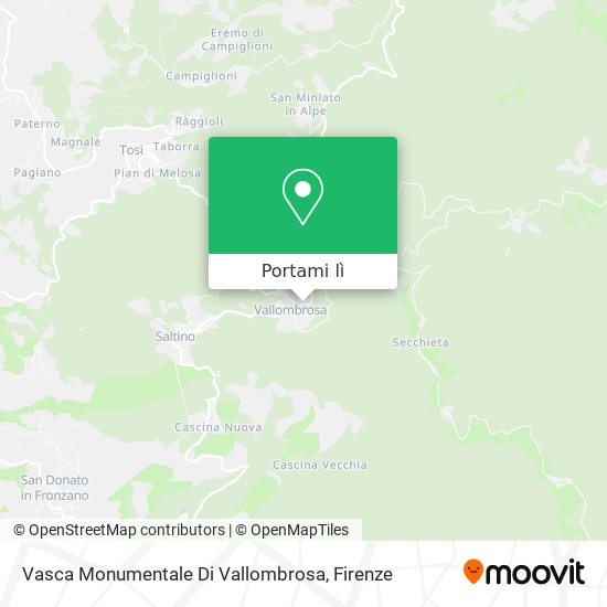 Mappa Vasca Monumentale Di Vallombrosa