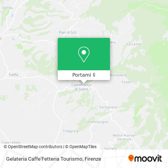 Mappa Gelateria Caffe'Fetteria Tourismo