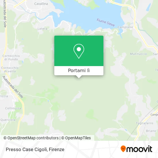 Mappa Presso Case Cigoli