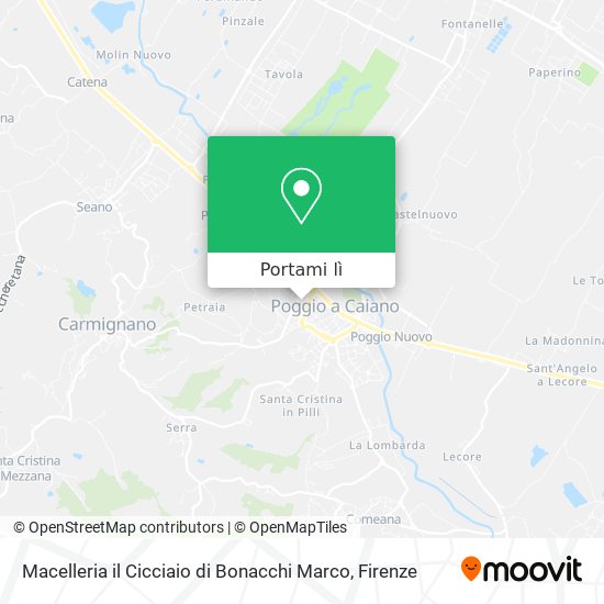 Mappa Macelleria il Cicciaio di Bonacchi Marco