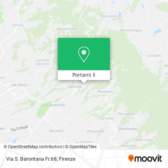 Mappa Via S. Barontana Fr.68