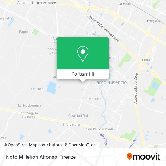 Mappa Noto Millefiori Alfonso