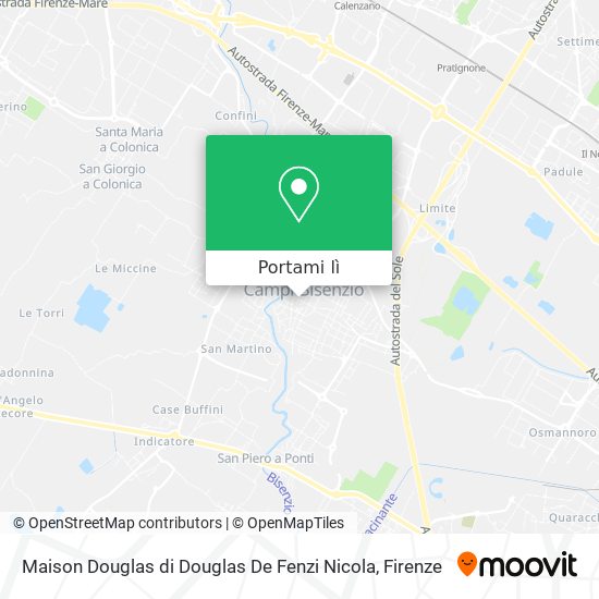Mappa Maison Douglas di Douglas De Fenzi Nicola