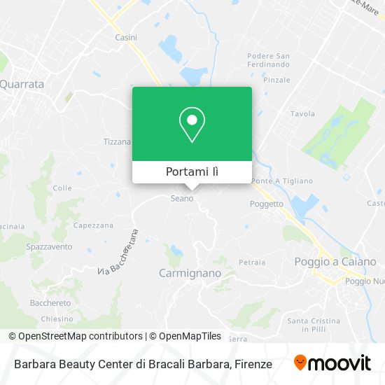 Mappa Barbara Beauty Center di Bracali Barbara