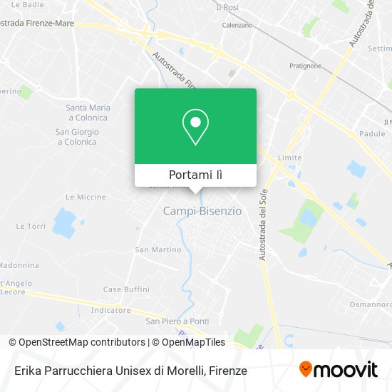 Mappa Erika Parrucchiera Unisex di Morelli