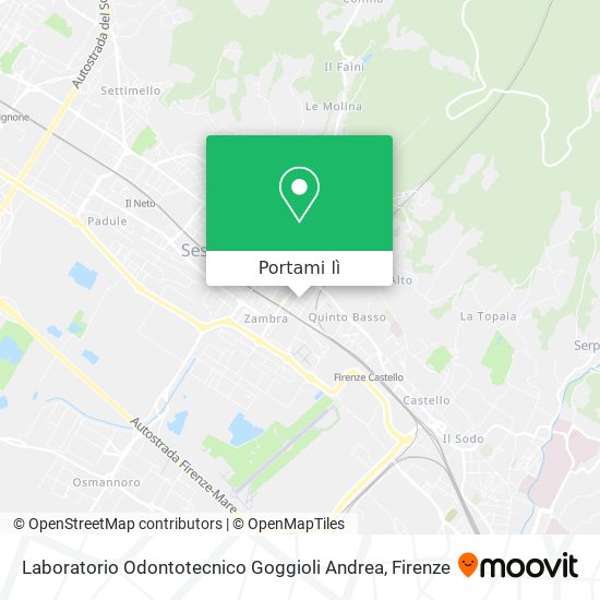 Mappa Laboratorio Odontotecnico Goggioli Andrea
