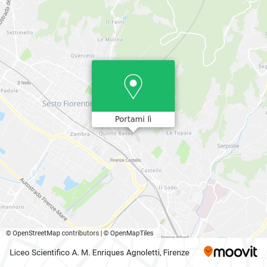 Mappa Liceo Scientifico A. M. Enriques Agnoletti