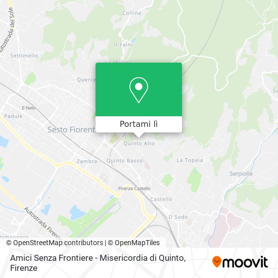 Mappa Amici Senza Frontiere - Misericordia di Quinto