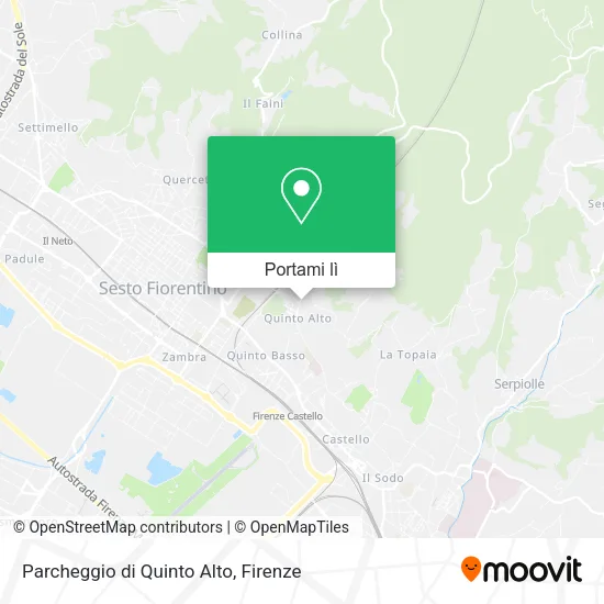 Mappa Parcheggio di Quinto Alto