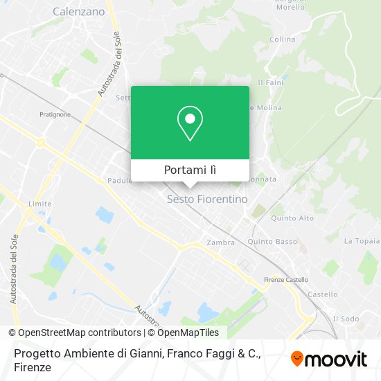 Mappa Progetto Ambiente di Gianni, Franco Faggi & C.