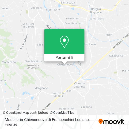 Mappa Macelleria-Chiesanuova di Franceschini Luciano