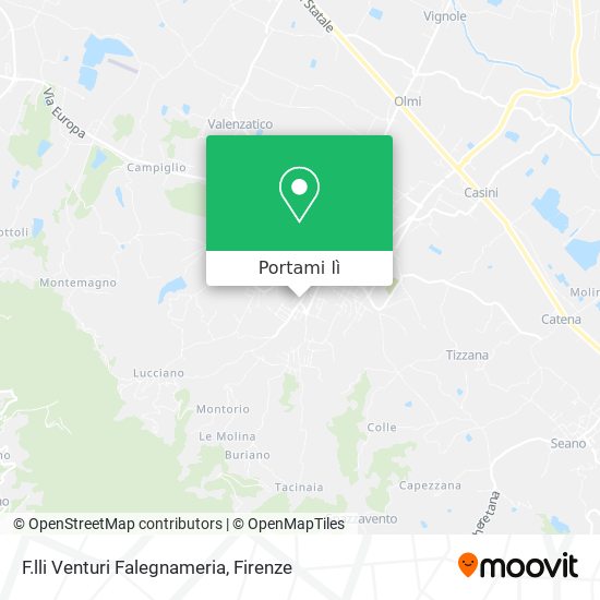 Mappa F.lli Venturi Falegnameria