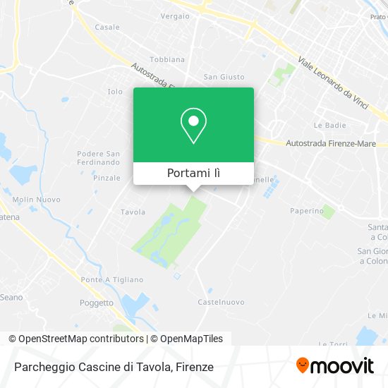 Mappa Parcheggio Cascine di Tavola