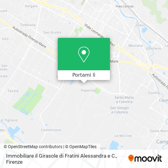 Mappa Immobiliare il Girasole di Fratini Alessandra e C.
