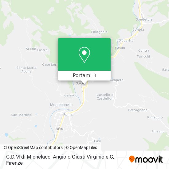 Mappa G.D.M di Michelacci Angiolo Giusti Virginio e C