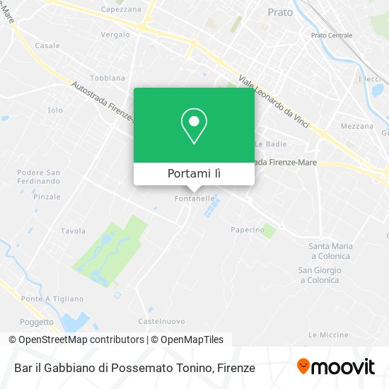 Mappa Bar il Gabbiano di Possemato Tonino