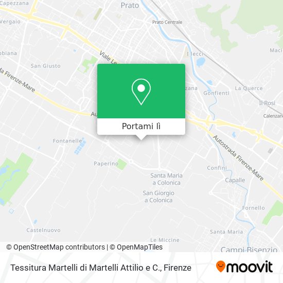 Mappa Tessitura Martelli di Martelli Attilio e C.