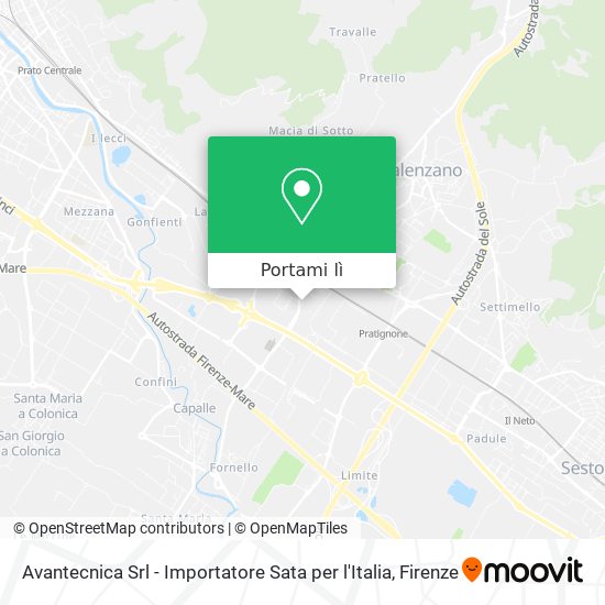 Mappa Avantecnica Srl - Importatore Sata per l'Italia