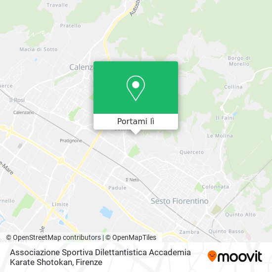 Mappa Associazione Sportiva Dilettantistica Accademia Karate Shotokan