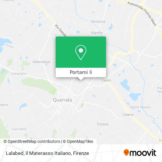Mappa Lalabed, il Materasso Italiano