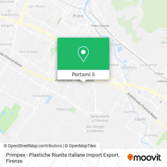Mappa Primpex - Plastiche Riunite Italiane Import Export