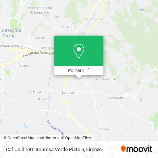 Mappa Caf Coldiretti Impresa Verde Pistoia