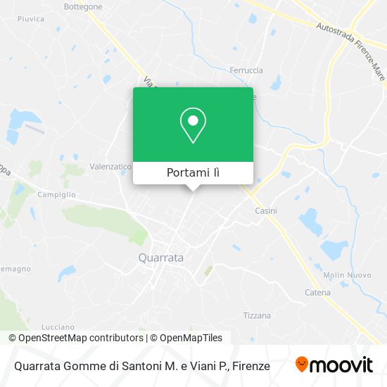 Mappa Quarrata Gomme di Santoni M. e Viani P.