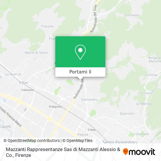Mappa Mazzanti Rappresentanze Sas di Mazzanti Alessio & Co.