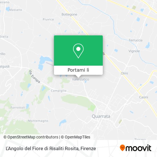Mappa L'Angolo del Fiore di Risaliti Rosita