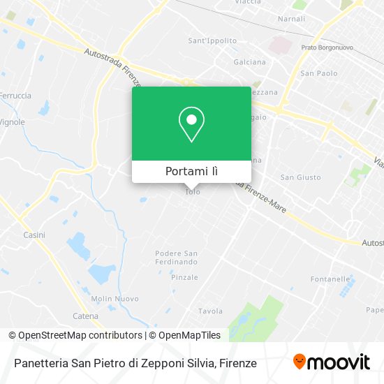 Mappa Panetteria San Pietro di Zepponi Silvia