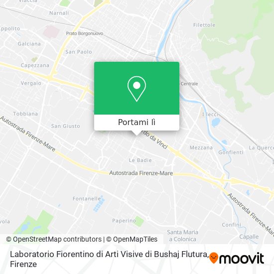 Mappa Laboratorio Fiorentino di Arti Visive di Bushaj Flutura