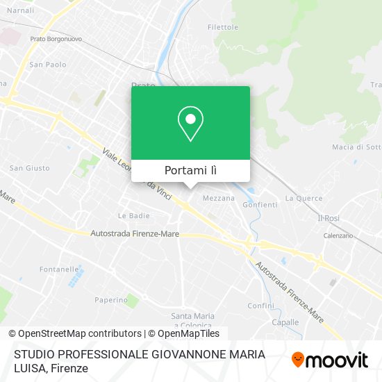 Mappa STUDIO PROFESSIONALE GIOVANNONE MARIA LUISA