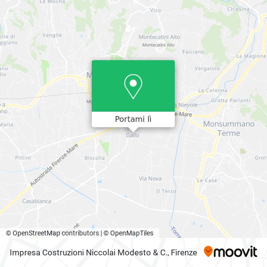Mappa Impresa Costruzioni Niccolai Modesto & C.