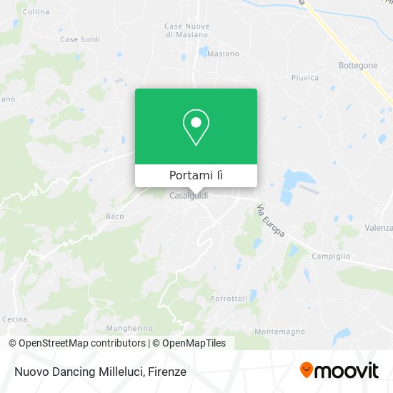 Mappa Nuovo Dancing Milleluci