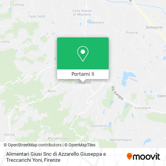 Mappa Alimentari Giusi Snc di Azzarello Giuseppa e Treccarichi Yoni