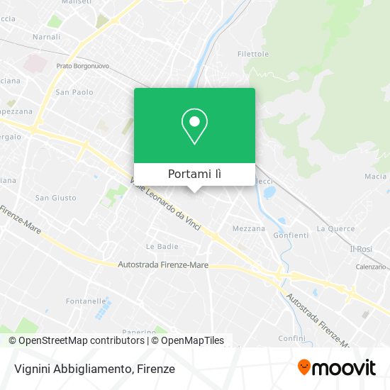 Mappa Vignini Abbigliamento