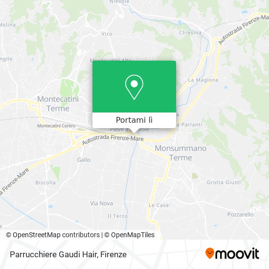Mappa Parrucchiere Gaudi Hair